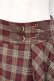 画像3: axes femme / 裾プリーツチェック柄スカート  ブラウン Y-25-11-15-134-AX-SK-SZ-ZY (3)