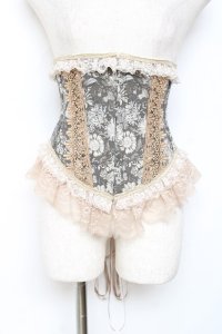 PrivateSquare. / ボタニストショートコルセット  カーキ Y-25-11-15-138-LO-ZA-SZ-ZY