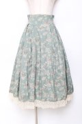 Victorian maiden / カントリーハイウエストスカート  ブルー Y-25-11-15-140-CL-SK-SZ-ZY