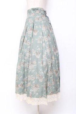 画像2: Victorian maiden / カントリーハイウエストスカート  ブルー Y-25-11-15-140-CL-SK-SZ-ZY