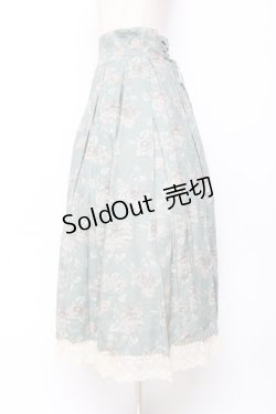 画像2: Victorian maiden / カントリーハイウエストスカート  ブルー Y-25-11-15-140-CL-SK-SZ-ZY