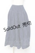 PINK HOUSE / はしごデザインデニムスカート F ブルー Y-25-11-15-143-LO-SK-SZ-ZY