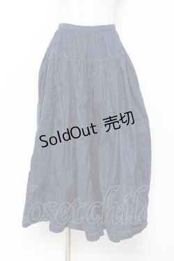 画像1: PINK HOUSE / はしごデザインデニムスカート F ブルー Y-25-11-15-143-LO-SK-SZ-ZY