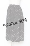 PINK HOUSE / ドット柄スカート F 黒 Y-25-11-15-144-LO-SK-SZ-ZY