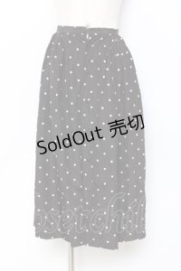 PINK HOUSE / ドット柄スカート F 黒 Y-25-11-15-144-LO-SK-SZ-ZY