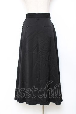 画像2: PINK HOUSE / サイドボタンスカート F 黒 Y-25-11-15-145-LO-SK-SZ-ZY