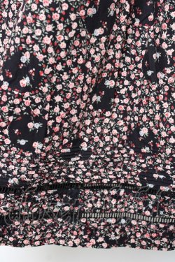 画像3: PINK HOUSE / ミニローズ柄スカート F 黒 Y-25-11-15-146-LO-SK-SZ-ZY