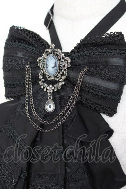 画像2: Ozz oneste / Fairy tale Rose リボンジャボタイ  黒 Y-25-11-15-022-OO-ZA-SZ-ZY