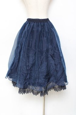 画像2: Hoshibako Works / 真夜中の囁き スカート  ネイビー Y-25-11-15-148-LO-SK-SZ-ZY