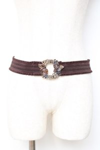 axes femme / ステンドグラスリースベルト  ブラウン Y-25-11-15-023-AX-ZA-SZ-ZY