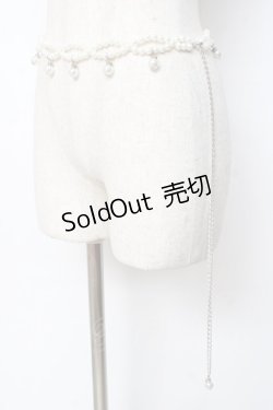 画像2: axes femme / パールチェーンベルト   Y-25-11-15-024-AX-ZA-SZ-ZY