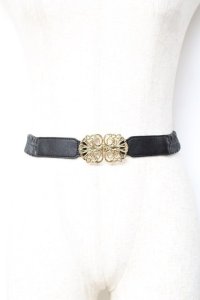 Fi.n.t / モチーフゴムベルト  ブラウン Y-25-11-15-025-CA-ZA-SZ-ZY