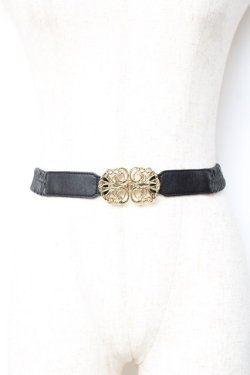 画像1: Fi.n.t / モチーフゴムベルト  ブラウン Y-25-11-15-025-CA-ZA-SZ-ZY