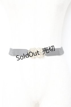 画像1: Fi.n.t / モチーフゴムベルト  ブラウン Y-25-11-15-025-CA-ZA-SZ-ZY