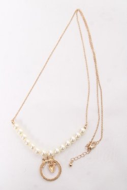 画像2: m petit by misako / AMイチゴサークルネックレス  中金 Y-25-11-15-003-LO-AC-SZ-ZY