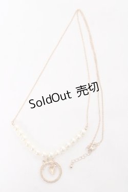 画像2: m petit by misako / AMイチゴサークルネックレス  中金 Y-25-11-15-003-LO-AC-SZ-ZY