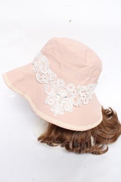 画像2: axes femme / レース付きバケハ  ピンク Y-25-11-15-032-AX-AC-SZ-ZY