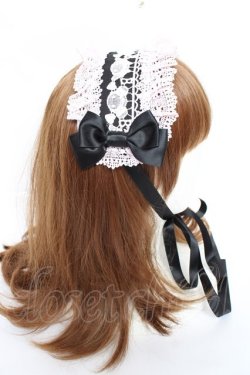 画像3: BABY, THE STARS SHINE BRIGHT / くみゃちゃんのLovely Paradeヘッドドレス  黒×ピンク Y-25-11-15-033-BA-AC-SZ-ZY