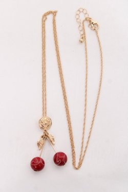 画像2: m petit by misako / チェリーネックレス  中金 Y-25-11-15-004-LO-AC-SZ-ZY