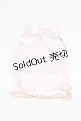 mellfy memory / パールチュールショルダーバック  ピンク Y-25-11-15-036-LO-BG-SZ-ZY