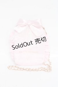 mellfy memory / パールチュールショルダーバック  ピンク Y-25-11-15-036-LO-BG-SZ-ZY