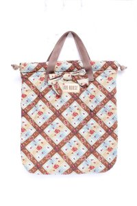 PINK HOUSE / チロリアンテープ柄巾着バッグ  ブラウン Y-25-11-15-037-LO-BG-SZ-ZY