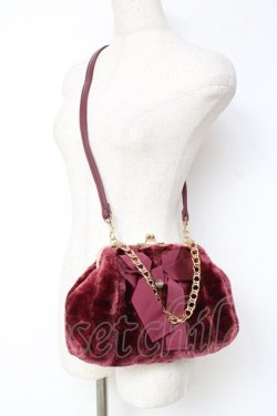 画像1: an another angelus / がま口ファーバッグ F ピンク Y-25-11-15-038-CA-BG-SZ-ZY