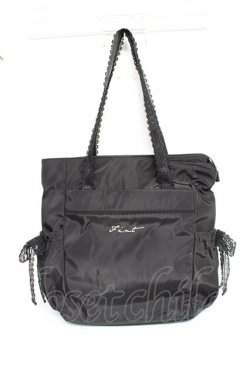 画像1: Fi.n.t / レース使い2way トートバッグ リュック  黒 Y-25-11-15-039-CA-BG-SZ-ZY