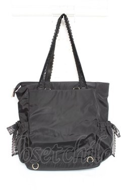 画像2: Fi.n.t / レース使い2way トートバッグ リュック  黒 Y-25-11-15-039-CA-BG-SZ-ZY