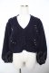 画像1: an another angelus / パール使いケーブルニットカーディガン F ネイビー Y-25-11-21-051-CA-TO-SZ-ZY (1)
