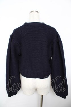 画像2: an another angelus / パール使いケーブルニットカーディガン F ネイビー Y-25-11-21-051-CA-TO-SZ-ZY