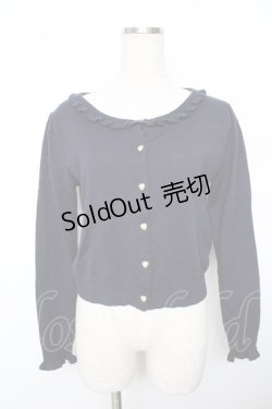 画像1: Amavel / ハートボタンカーディガン  ネイビー Y-25-11-21-060-CA-TO-SZ-ZY