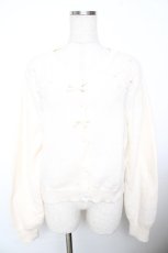 画像1: m petit by misako / バラ刺繍ニットカーディガン L 淡薄橙 Y-25-11-21-061-LO-TO-SZ-ZT627 (1)