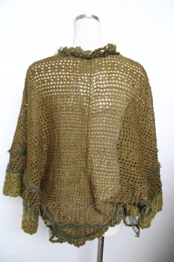 画像2: axes femme / メッシュニットカーデ  カーキ Y-25-11-21-006-AX-TO-SZ-ZY