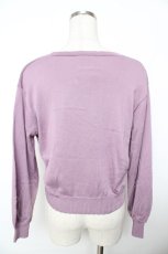 画像2: F&A / UVカットVネックニットカーディガン F ラベンダー Y-25-11-21-063-LO-TO-SZ-ZI (2)