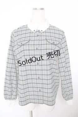 画像1: Fi.n.t / ボタンダウンクレリックチェックシャツ F グリーン Y-25-11-21-064-CA-BL-SZ-ZY