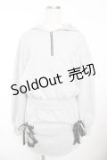 Ank Rouge / SetUp風パーカーワンピース M グレー Y-25-11-21-068-CA-OP-SZ-ZY