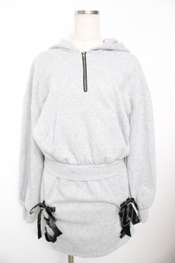 画像1: Ank Rouge / SetUp風パーカーワンピース M グレー Y-25-11-21-068-CA-OP-SZ-ZY