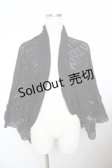 axes femme / メッシュニットカーデ  黒 Y-25-11-21-007-AX-TO-SZ-ZY