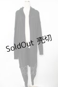 KILL STAR / VEXATION HOOD KNIT CARDI L 黒 Y-25-11-21-069-SL-OP-SZ-ZY