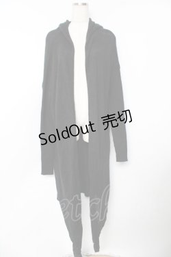画像1: KILL STAR / VEXATION HOOD KNIT CARDI L 黒 Y-25-11-21-069-SL-OP-SZ-ZY