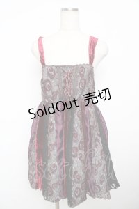 axes femme / パッチワークチュニック M ワイン Y-25-11-21-075-AX-OP-SZ-ZY