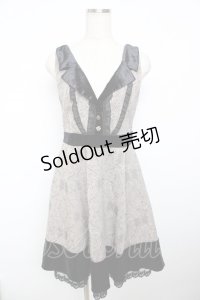 axes femme / オーナメントジャガードワンピース M 黒 Y-25-11-21-076-AX-OP-SZ-ZY