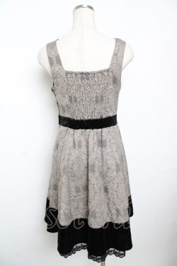 画像2: axes femme / オーナメントジャガードワンピース M 黒 Y-25-11-21-076-AX-OP-SZ-ZY