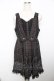 画像1: axes femme / チェック柄ベスト風ワンピース  黒 Y-25-11-21-079-AX-OP-SZ-ZY (1)