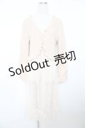 axes femme / レース重ねロングカーディガン M ベージュ Y-25-11-21-086-AX-TO-SZ-ZY