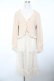 画像1: axes femme / レース重ねロングカーディガン M ベージュ Y-25-11-21-086-AX-TO-SZ-ZY (1)