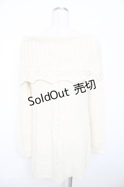 画像2: axes femme / レースアップオフショルプルオーバー  キナリ Y-25-11-21-087-AX-TO-SZ-ZY