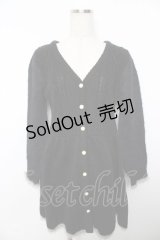 axes femme POETIQUE / ハートケーブルニットカーディガン M 黒 Y-25-11-21-088-AX-TO-SZ-ZY