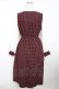 画像2: axes femme / 襟刺繍ドッキングワンピース F ワイン Y-25-11-21-092-AX-OP-SZ-ZY (2)